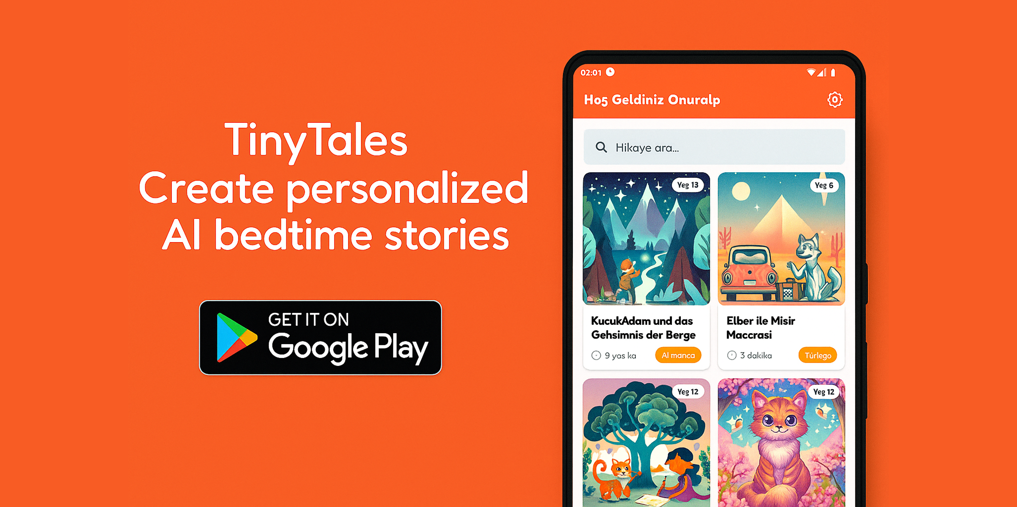 TinyTales AI Banner